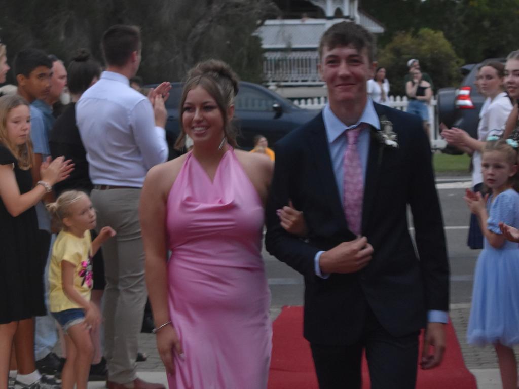 Ben Barbierato and Grace Hagley at the 2024 Warwick State High School formal. November 15, 2024.