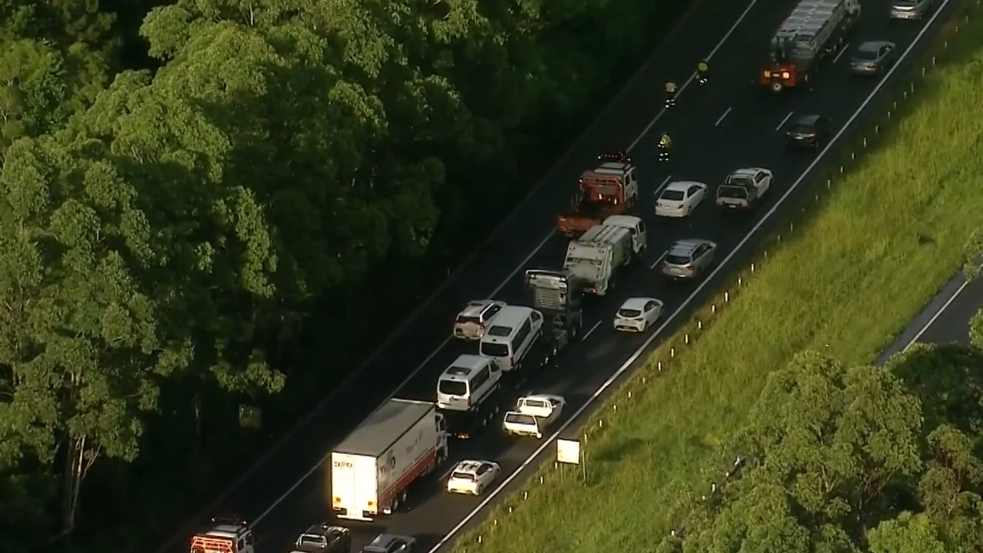 Traffic chaos as hundreds of vehicles damaged in metal debris spill
