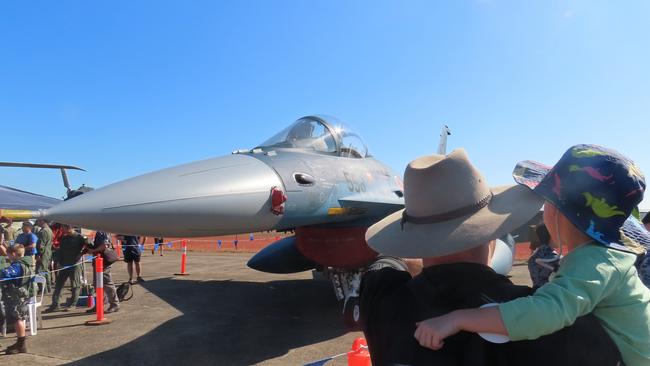 The Japanese F-2A attracted plenty of interest at the RAAF Base Darwin Open Day.