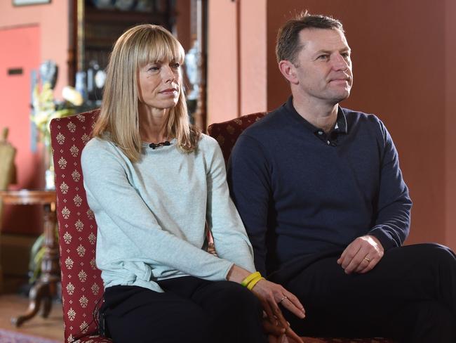 Kate and Gerry McCann, have never given up hope of finding their daughter alive. Picture: AFP