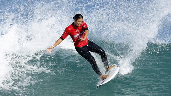 Young surfer Alysse Cooper. Pic: WSL