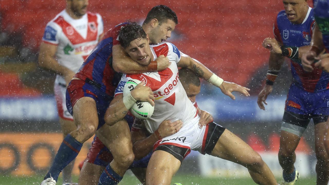 The Lomax moment was the Dragons’ best of the night. Photo by Scott Gardiner/Getty Images