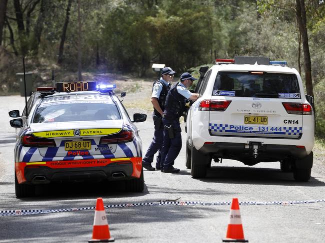 The body was found in bushland off Wilton Park Rd, Wilton about 7.30am. Picture: Damian Shaw