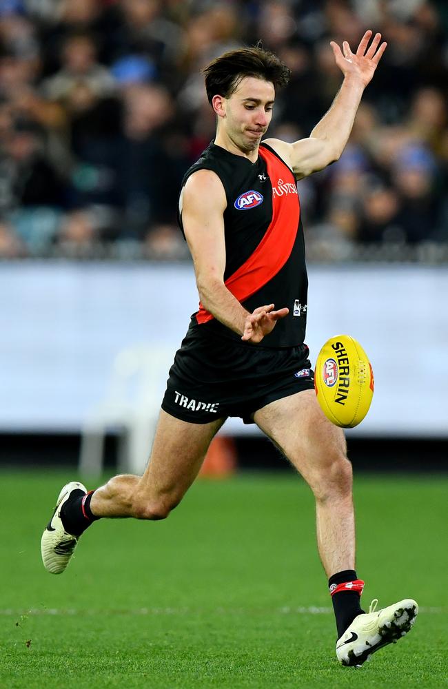 Nic Martin was important for Essendon after moving forward. Picture: Josh Chadwick/Getty Images