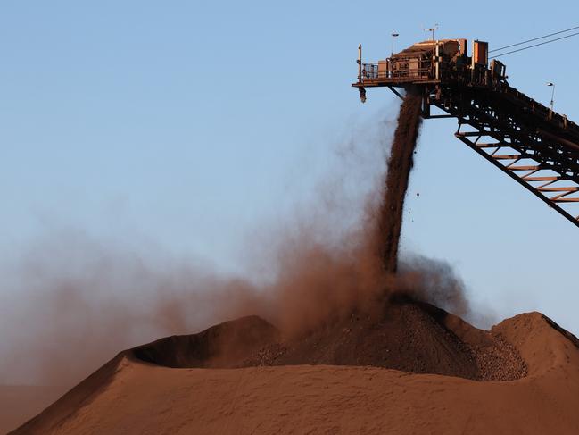 ON HOLD : Embargoed for The Daily telegraph. 15.8.2024 The Christmas Creek mine is an iron ore mine located in the Pilbara region of Western Australia, 61 km south-south-west of Nullagine. Picture: Rohan Kelly