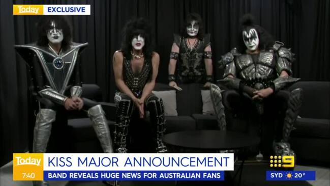 KISS announce The Final Curtain for Australia (Today show)