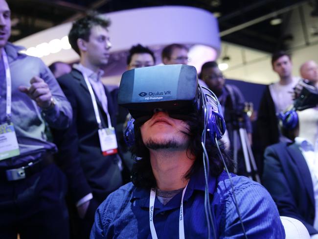 Yes, you look silly but it’s worth it. Picture: AP Photo/Jae C. Hong