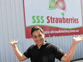 SWEET SATURDAY: Thanh Dang says it'll be fun for the whole family at the SSS Strawberries Bundaberg Strawberry Festival. Picture: Mike Knott BUN130918DANG5