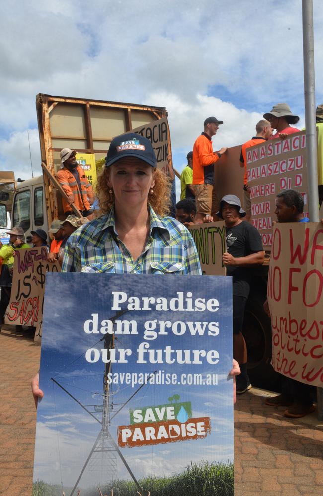 Childers cane and soybean farmer Judy Plath has long stood by the “Save Paradise Dam,” cause, since she protested for its restoration in 2020.