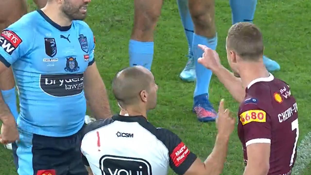 DCE was unhappy. Photo: Fox Sports