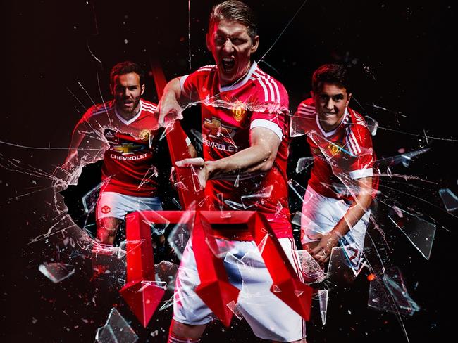 The new Manchester United home strip. Picture: Manchester United/adidas.