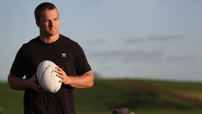 New All Blacks Captain Sam Cane at his home in Hamilton on Wednesday Picture: Getty Images