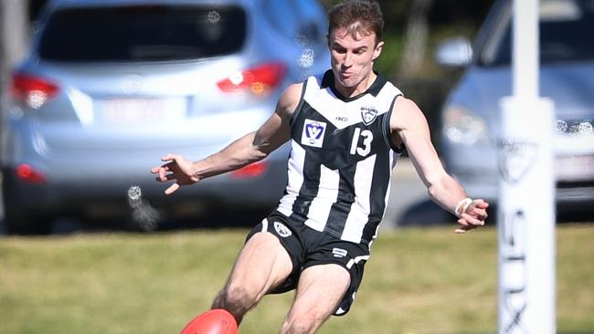 Southport forward Max Pescud suffered a broken collarbone. Photo: Deion Menzies / Highflyer Images