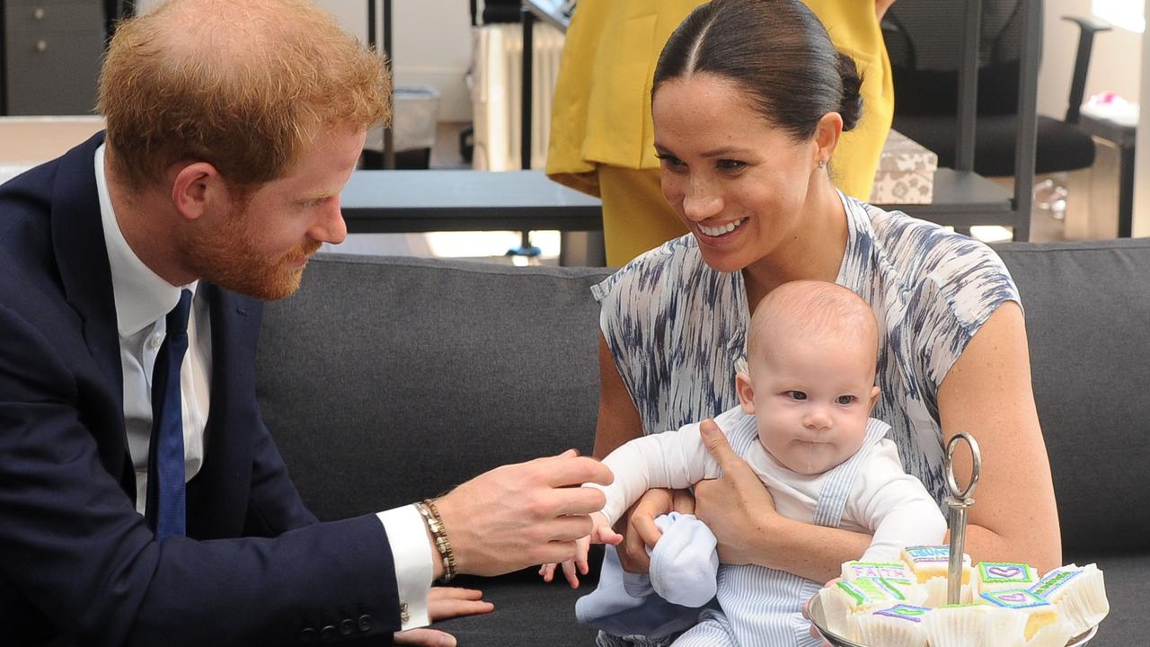 Harry, Meghan and five-month-old Archie recently. Picture: Henk Kruger/Pool/AFP