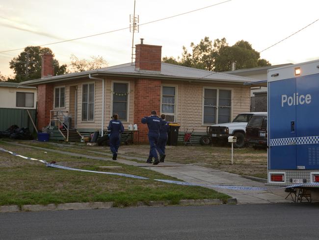 Police made an arrest last night at the home in Kangaroo Flat.