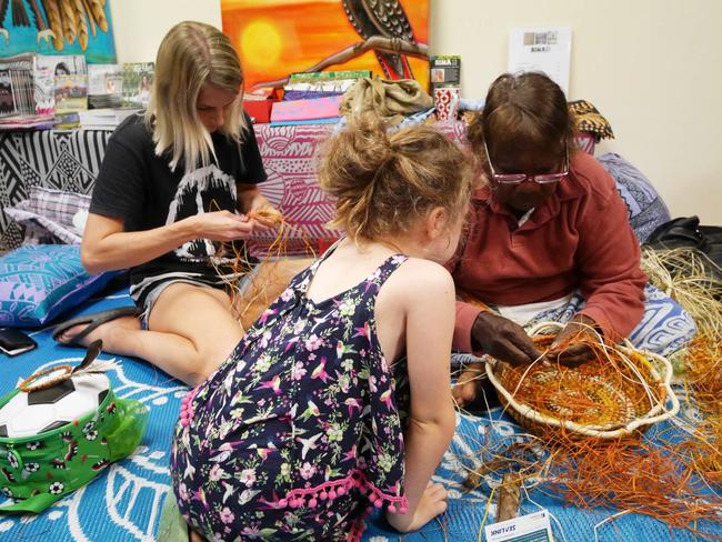 Aboriginal weaving workshops at the Royal Darwin Show