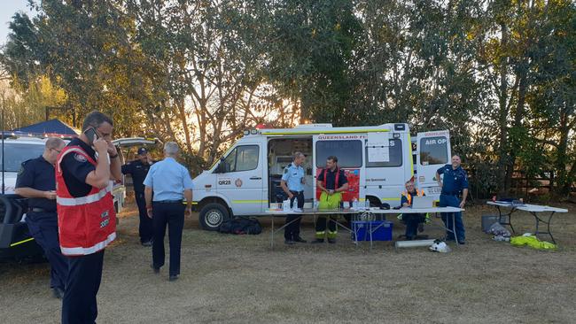 Fire crews have been stretched thin battling multiple fires across the Tablelands. Command Centre at Biboohra. Picture: Bronwyn Wheatcroft.