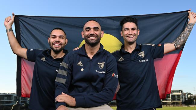 Jarman Impey, Shaun Burgoyne and Chad Wingard