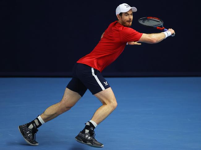 Andy Murray has not been able to find a solution to playing in the Australian Open after testing positive for coronavirus. Picture: Julian Finney/Getty Images for LTA