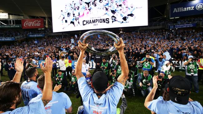 Sydney FC celebrate victory