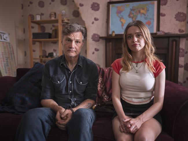 David Morrissey and Amy Lou Wood in the SBS comedy Daddy Issues.