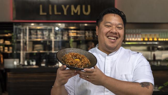 LilyMu’s Brendan Fong embraces humble noodles as much as luxury dishes. Picture: Monique Harmer