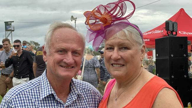 George and Carolyn Fewtrell at the Gympie races on Saturday November 25, 2023.