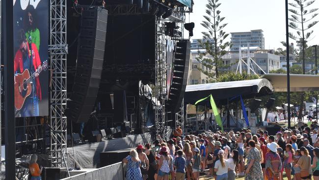 Busby Marou performing at day 3 of the 2023 Caloundra Music Festival. Photo: Elizabeth Neil