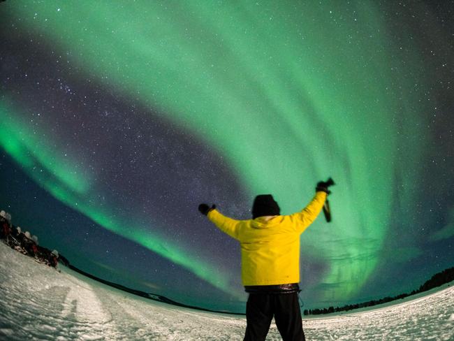 Colorful Aurora Borealis, Iceland. picture: iStockDoc Holiday, Escape