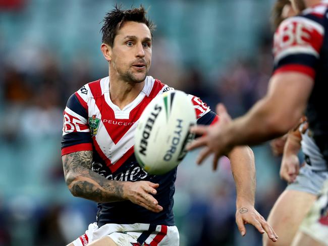Mitchell Pearce is in negotiations to re-sign with the Roosters on a long-term deal. Picture: Gregg Porteous