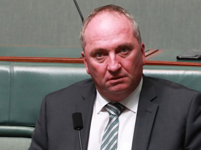 Barnaby Joyce the day after he lost the challenge for the Nationals leadership.Question Time in the House of Representatives in Parliament House in Canberra. Picture Gary Ramage