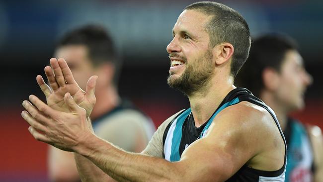 Travis Boak is in Brownlow Medal contention this year. Picture: Matt Roberts (Getty)