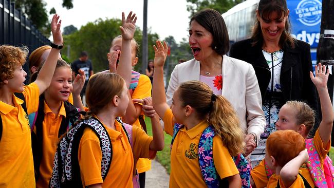 Working families will be given a leg-up through the Berejiklian government’s education package. Picture: AAP