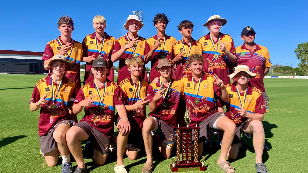 The Central Queensland under-18 team won back-to-back titles at the North Queensland Zone Championships in Mackay. Pictured are (back row, from left) Sam Graham, Josh Peckett, Jonty Haward, Sam Gassman, Oliver Spyve, Jackson Baillie, manager Dillon West and (front, from left) Eddy Grice, Chad Charlesworth, Walt Lanson, Cayden Kent, captain Riley McDonald and Colby Rudd.