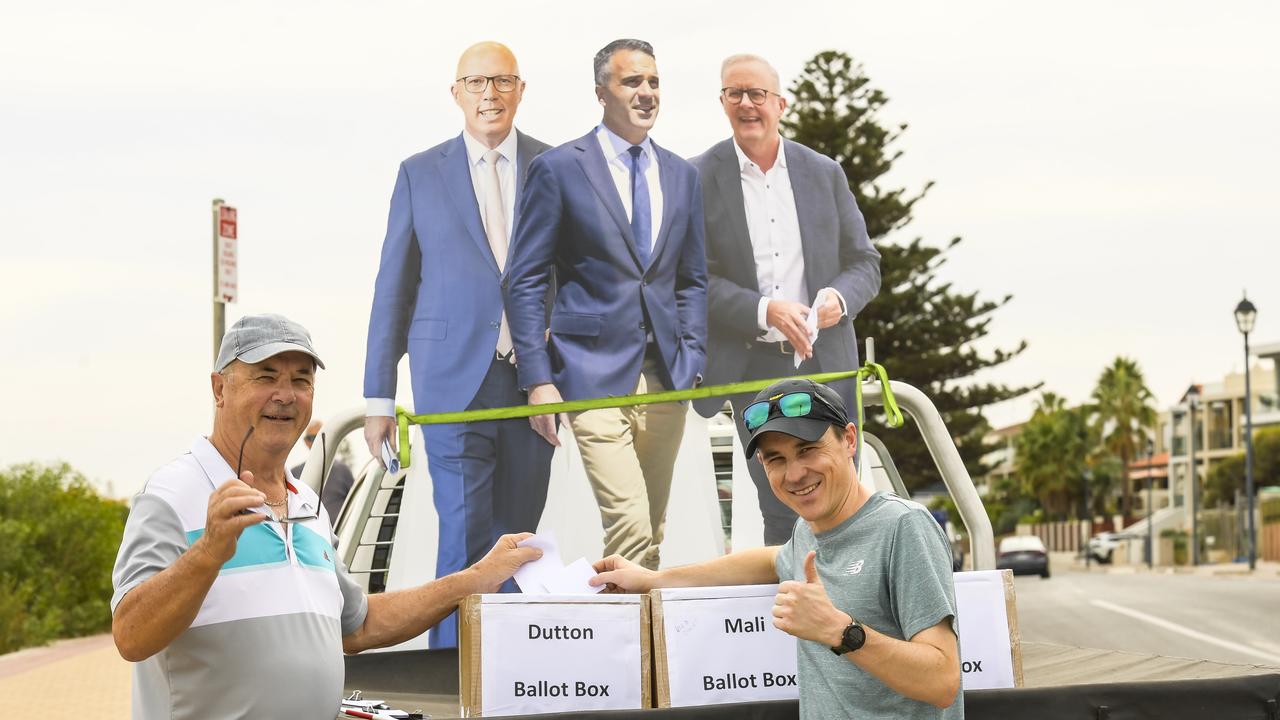We Report, Ute Decide: Chris Hillier of Lower Mitcham and Ben Hillier of South Brighton. Picture: Roy VanDerVegt