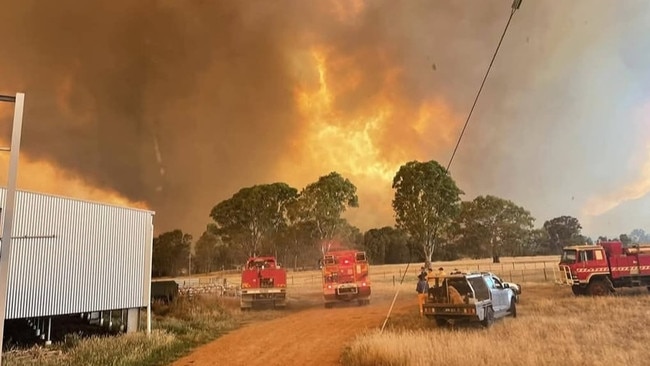 The bushfire originated in the Grampians National Park. Picture: Facebook Hamilton Fire Brigade