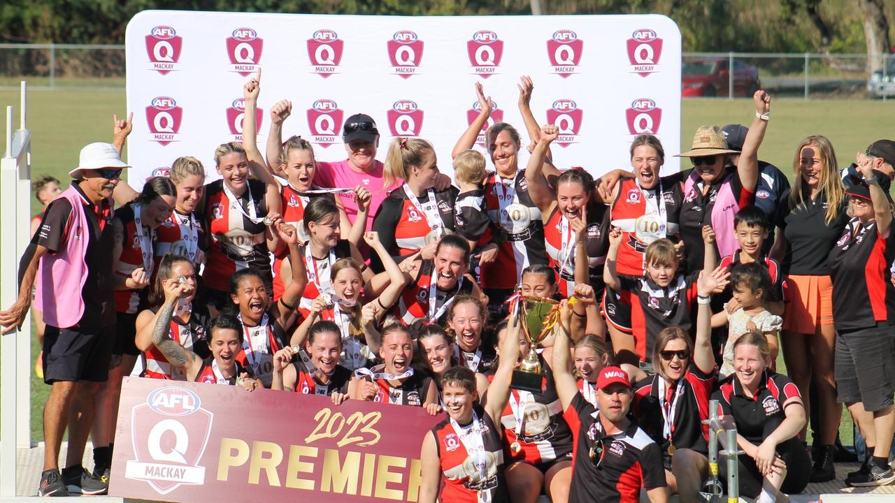 North Mackay Saints won the Women's grand final for AFL Mackay. Picture: Supplied