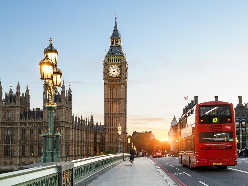 The UK is a prime travel destination for Aussies.