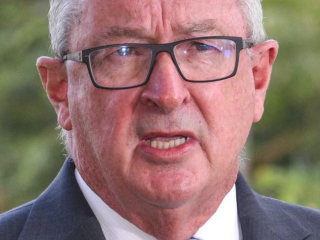 SYDNEY, AUSTRALIA - NewsWire Photos , JANUARY  16, 2021: Health Brad Hazzard speaks to the media during a press conference in Granville, Sydney.  Picture: NCA NewsWire / Flavio Brancaleone