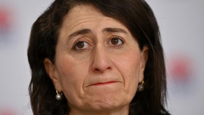 NSW, led by Gladys Berejiklian, is under lockdown but cases are climbing. Picture: Getty Images