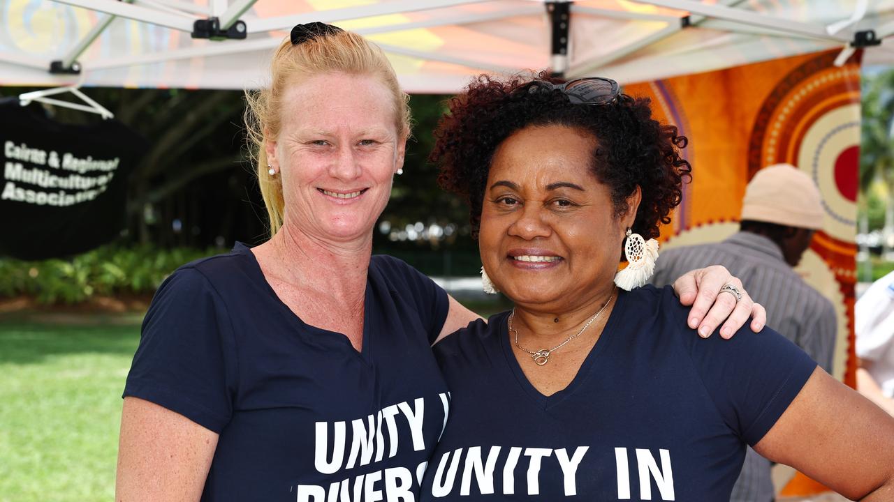 April Thomas and Kesa Strieby at the 19th annual CARMA multicultural festival, held at Fogarty Park. Picture: Brendan Radke