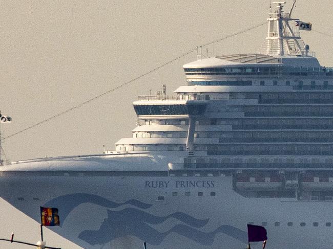 The Ruby Princess debacle in March 2020 resulted in more than 600 cases of COVID-19 and 28 deaths. Picture: Ezra Acayan / Getty Images