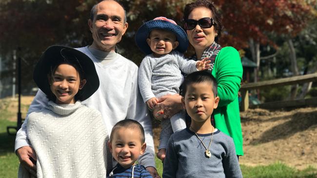 Thanh Long Le with his beloved family. Pictures: Supplied