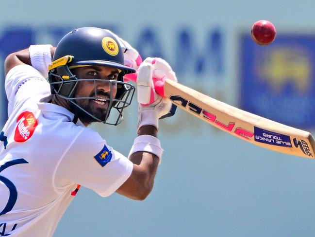 Sri Lanka's Dinesh Chandimal scored 74 in another strong knock. Picture: AFP