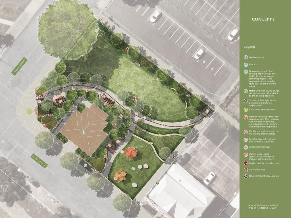 A new plan is in place for Maryborough's green space in Kent St.