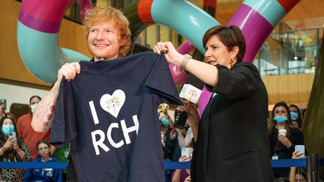 Fans were delighted to see the star at the RCH. Picture: RCH Melbourne/Alvin Aquino