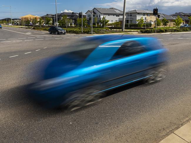 MELBOURNE, AUSTRALIA - NewsWire Photos October 01, 2021:  The location of a fatal two-vehicle collision, at the intersection of Dohertys Road and Forsyth Road in Truganina, is seen in Melbourne, Victoria. Picture: NCA NewsWire / Daniel Pockett