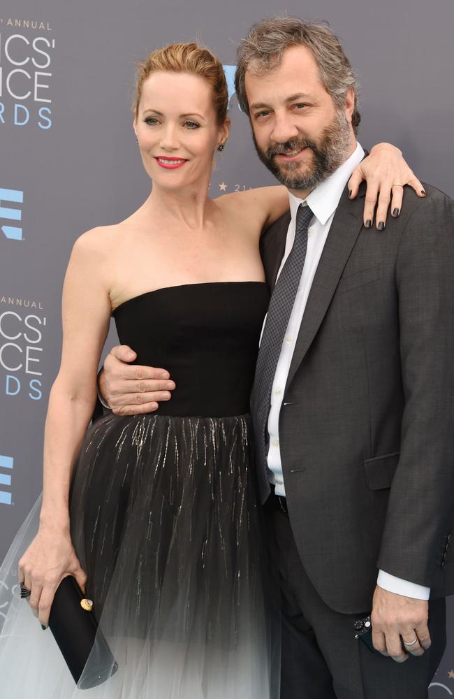 Leslie Mann and Judd Apatow attend the 21st Annual Critics' Choice Awards.