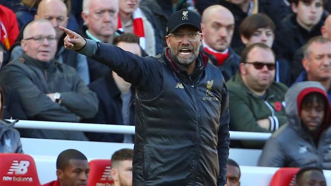 Liverpool manager Jurgen Klopp says his team has improved this season but faces a crucial run of fixtures. Picture: AFP