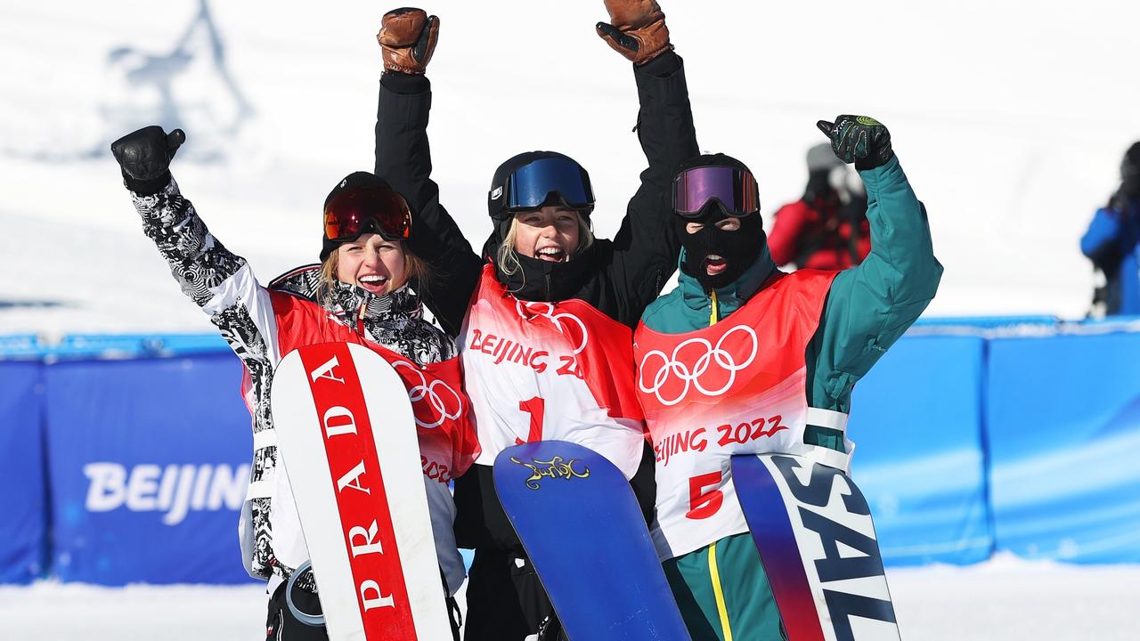 Australia and New Zealand on the podium. Photo by Maja Hitij/Getty Images